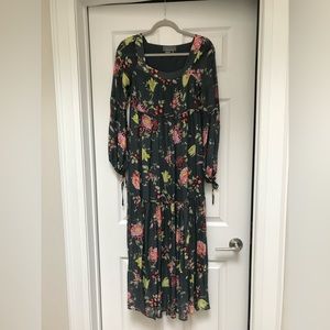 Anthropologie floral maxi dress